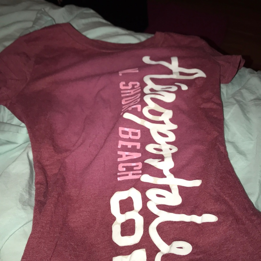A well fitted burgundy shirt!